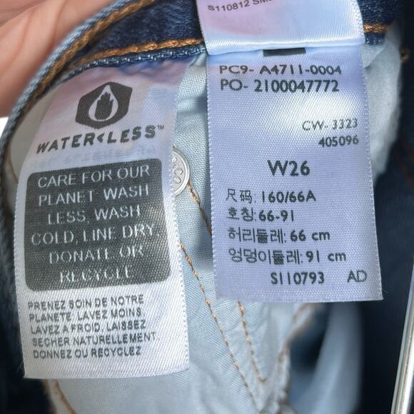 Levi’s Denim Side Slit Midi Skirt 26 Medium Wash - Picture 3 of 4